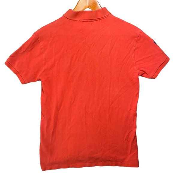 Polo Ralph Lauren Shirt Mens Medium Orange Polo Big Pony Short Sleeve Embroidery - Picture 2 of 10